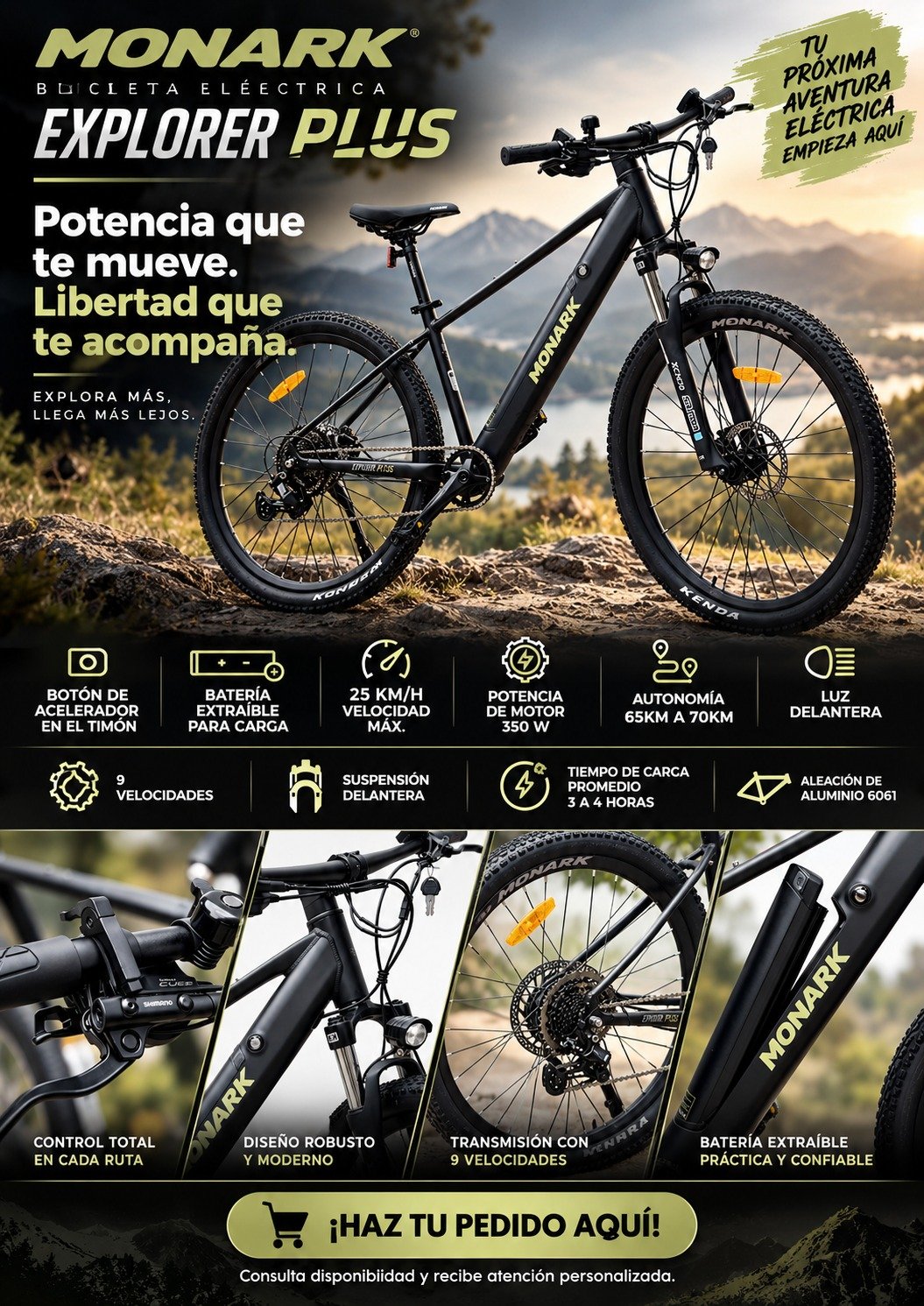 Campaña para bicicleta electrica